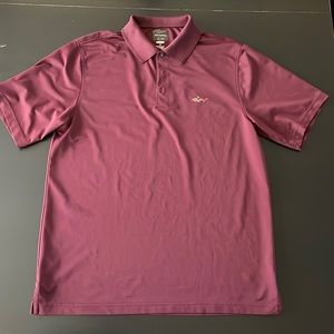 Men’s Greg Norman Polo, M, Burgundy.